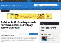 Adriano Martins Pinheiro foi entrevistado pelo UOL Notícias, acerca do IPTU em SP