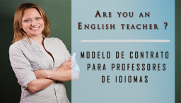 Modelo de Contrato para professores de inglês