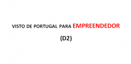 Visto de Portugal para empreendedor – D2