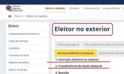 Eleitor no exterior | Transferência do título eleitoral | Título-Net