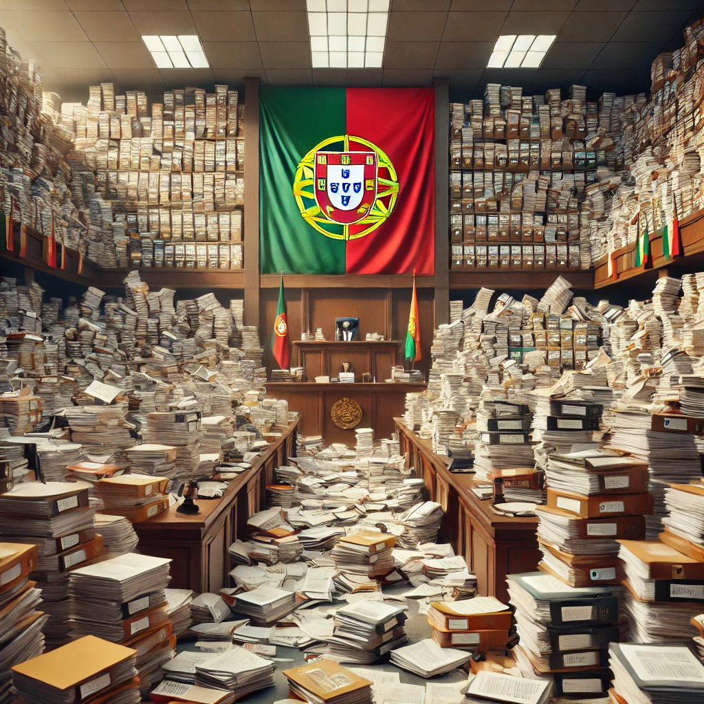 tribunal de portugal com muitos processos